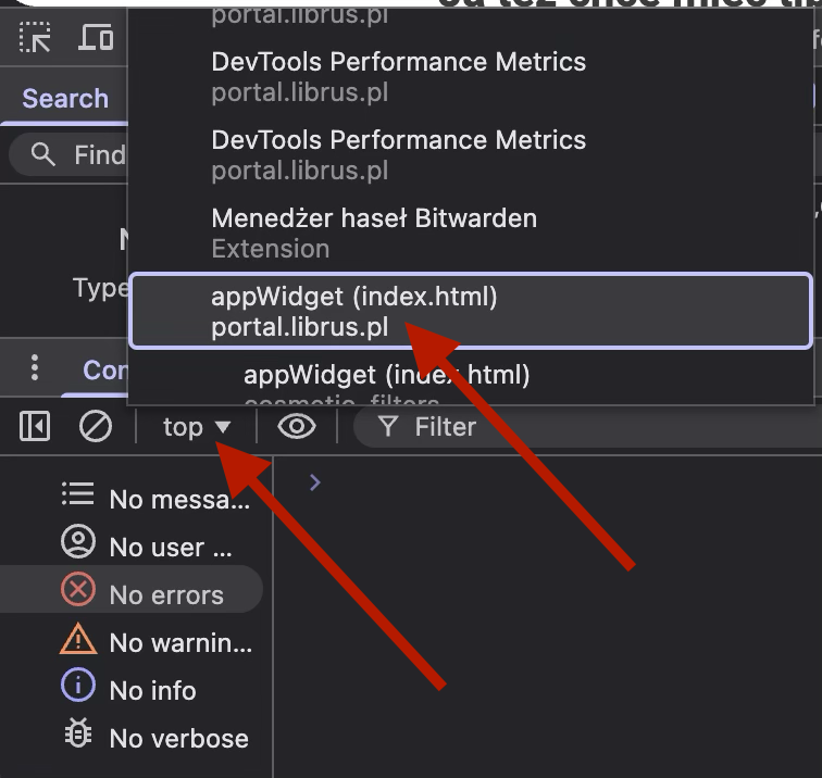 Zmiana kontekstu konsoli na appWidget